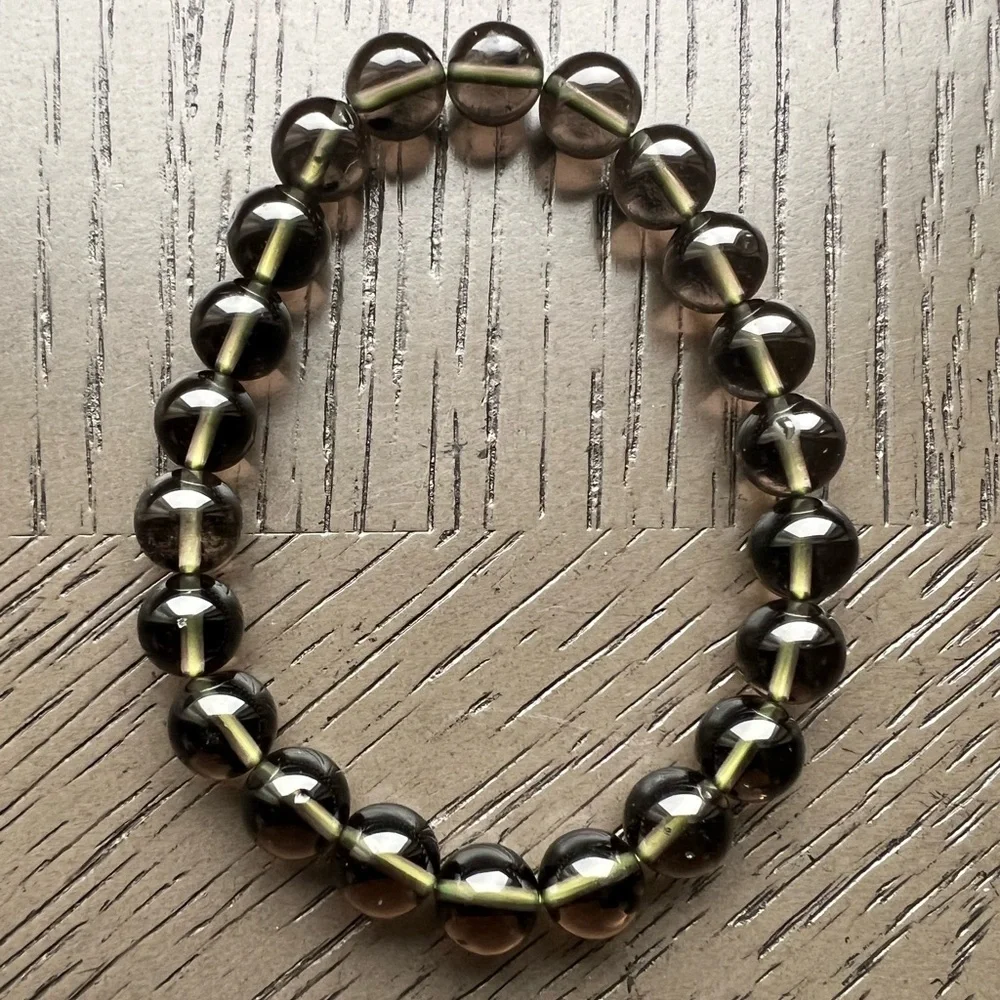Tektite- Cintamani saffordite bracelet 8mm SIZE 6.5’ - Picture 4 of 6
